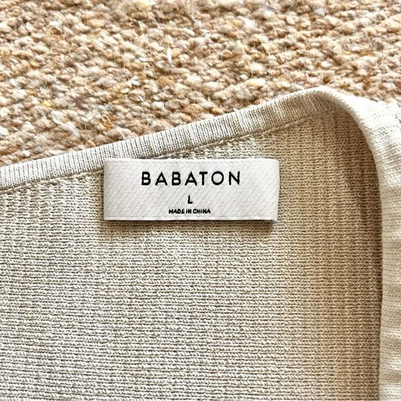 Babaton x Aritzia Sculpt Knit One Shoulder Cropped Tank Top Chrome Pearl Large - Picture 7 of 7